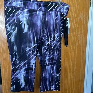 Ideology purple/black crop legging